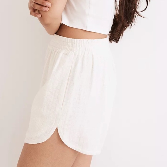 Madewell New Linen-Blend Pasadena Pull-On Shorts - Picture 2 of 4